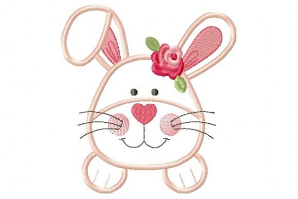 Rabbit with Flowers Applique Review