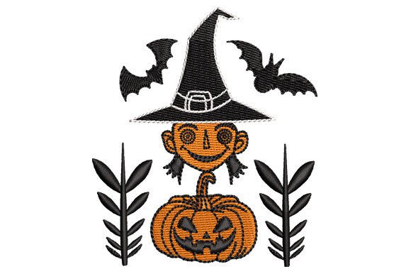Review: Halloween Ghost with Hat and Bat Design
