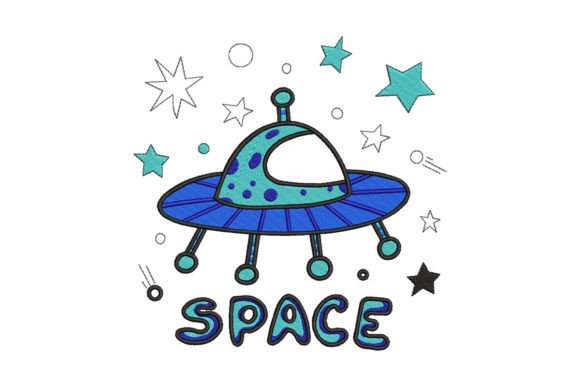 Space Ship: A Holiday Embroidery Design Review